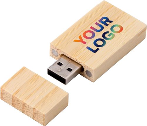 USB-Stick aus Bambus Mirabelle als Werbeartikel