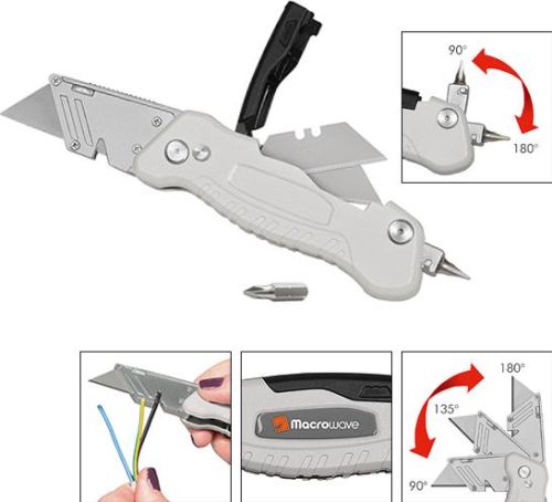 Trapezklingen-Klappmesser Solid Screw Cut als Werbeartikel