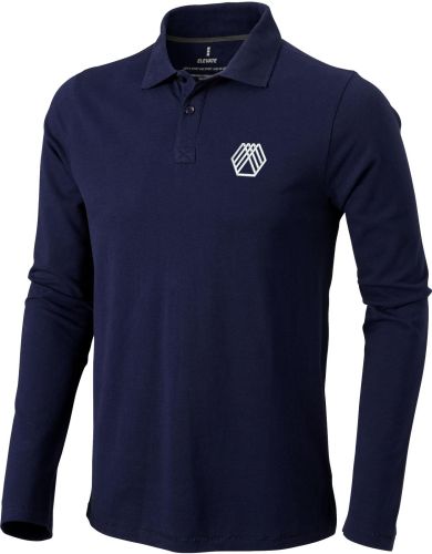 Oakville Langarm Poloshirt für Herren als Werbeartikel