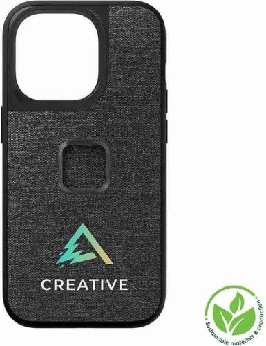 Peak Design Mobile Everyday Fabric Case iPhone 14 Pro Charcoal als Werbeartikel