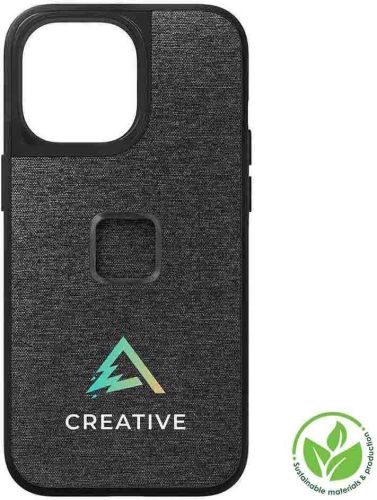 Peak Design Mobile Everyday Fabric Case iPhone 14 Pro Max Charcoal als Werbeartikel