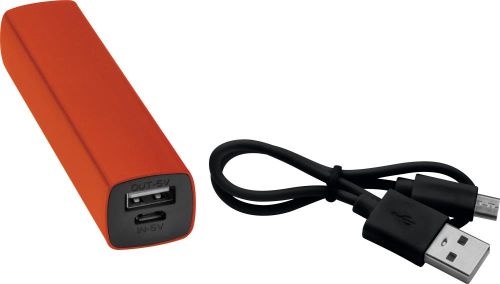 Powerbank 2.200 mAh mit USB Anschluss, inkl. Ladekabel, 20343 als Werbeartikel