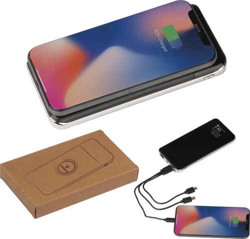 Powerbank mit Induktionsladefunktion 8.000mAh, 30823 als Werbeartikel