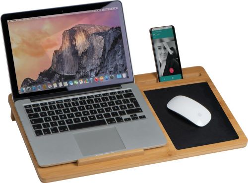 Laptopunterlage mit Mousepad und Handyhalter, 22698 als Werbeartikel