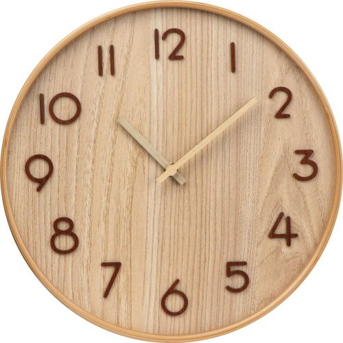 Wanduhr aus Holz, 42591 als Werbeartikel