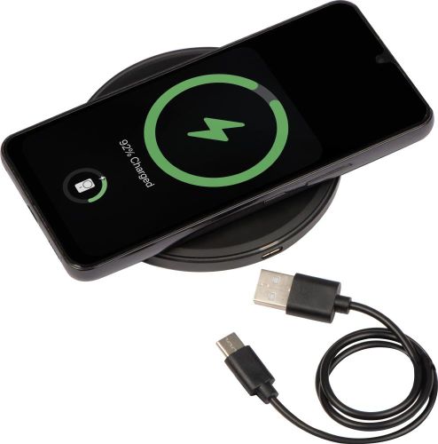 Wireless Charger mit LED Anzeige, 34241 als Werbeartikel