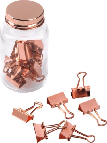 Dokumentenklammer im Glas Copper Clamp als Werbeartikel