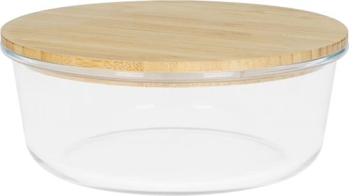 Glasbox Balance, rund 19x7,5 cm als Werbeartikel