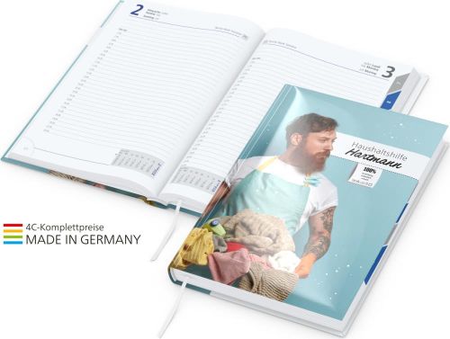 Buchkalender Manager Register inkl. 4c-Druck als Werbeartikel