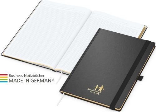 Notizbuch Gold-/Silver-Book als Werbeartikel