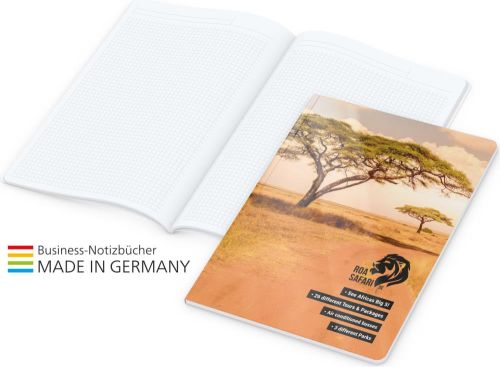 Notizbuch Copy-Book White - inkl. Werbedruck auf dem Einband als Werbeartikel