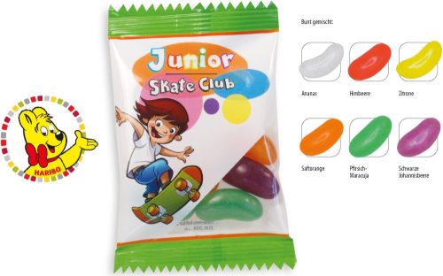 Haribo Jelly Beans Werbetüte, 10 g - inkl. Werbedruck als Werbeartikel