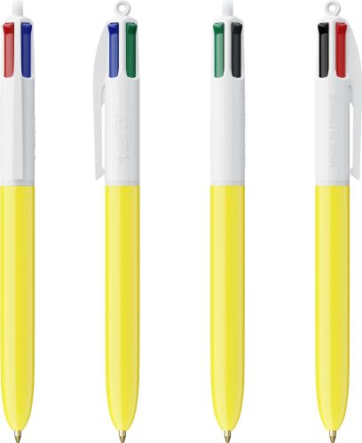 BIC® 4 Colours Kugelschreiber inkl. 1c-Siebdruck als Werbeartikel