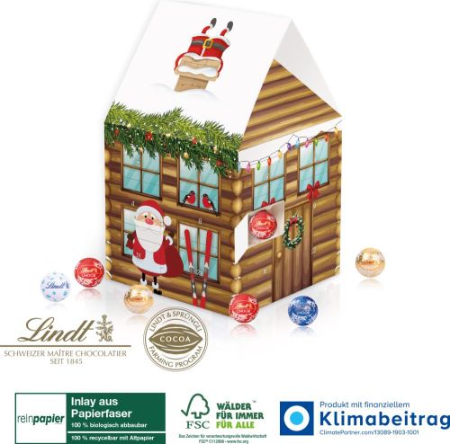 Adventshaus Lindt Edition Organic als Werbeartikel