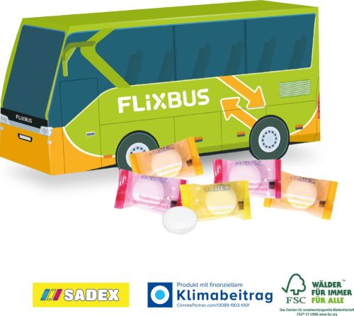 3D Präsent Bus als Werbeartikel