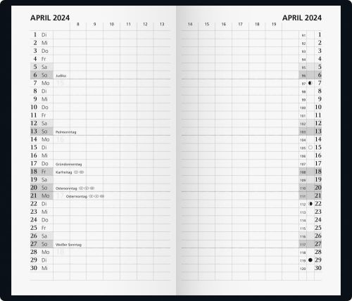 BRUNNEN Sonderanfertigung Sichtkalender Modell 709 Alpha als Werbeartikel