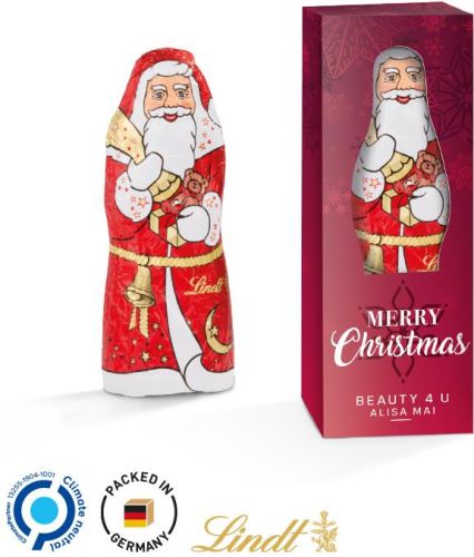 Lindt Weihnachtsmann 40 g in Werbebox - inkl. Druck