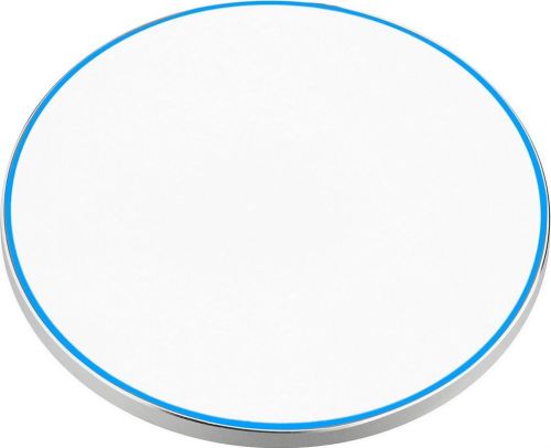 Wireless Charger 15 W weiss als Werbeartikel