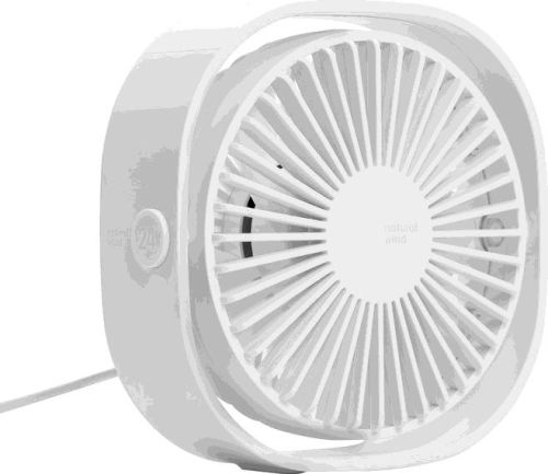 Tischventilator mit USB-Anschluss als Werbeartikel