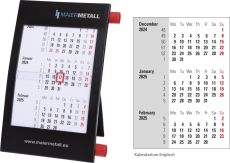 Tischkalender Classic 2, 1-sprachig englisch ohne Feiertage