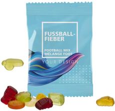 Fruchtgummi 10g Fußballfieber Express als Werbeartikel