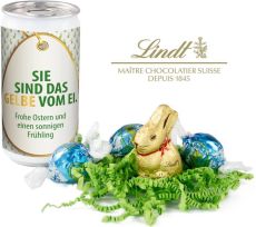 Lindt-Oster-Überraschung, Das Nest in der Dose – Etikett nach Wahl als Werbeartikel