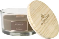 Wooosh Flame Scented Candle Dark Amber als Werbeartikel