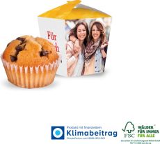 Muffin Mini in Verpackung Style, Klimaneutral, FSC® als Werbeartikel