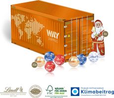 3D Präsent Container, Klimaneutral, FSC® als Werbeartikel