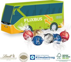 3D Präsent Bus, Klimaneutral, FSC® als Werbeartikel