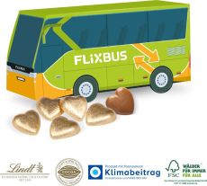 3D Präsent Bus, Klimaneutral, FSC® als Werbeartikel