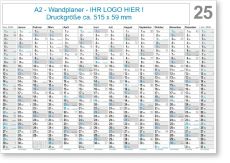 14-Monats-Poster-Wandkalender A2 mit Logo-Druck als Werbeartikel